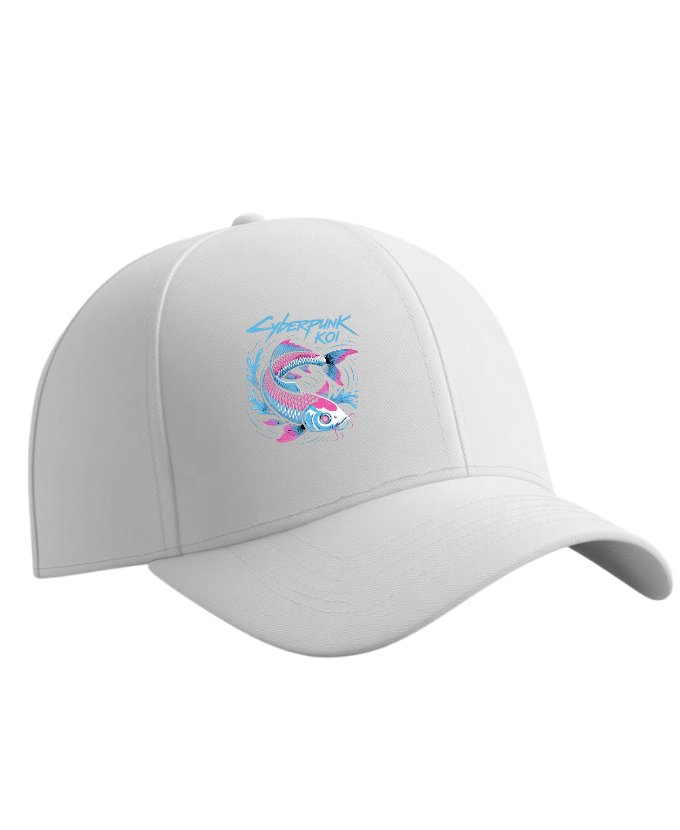 Cyberpunk Koi Fish Futuristic Design Hat - Image 3